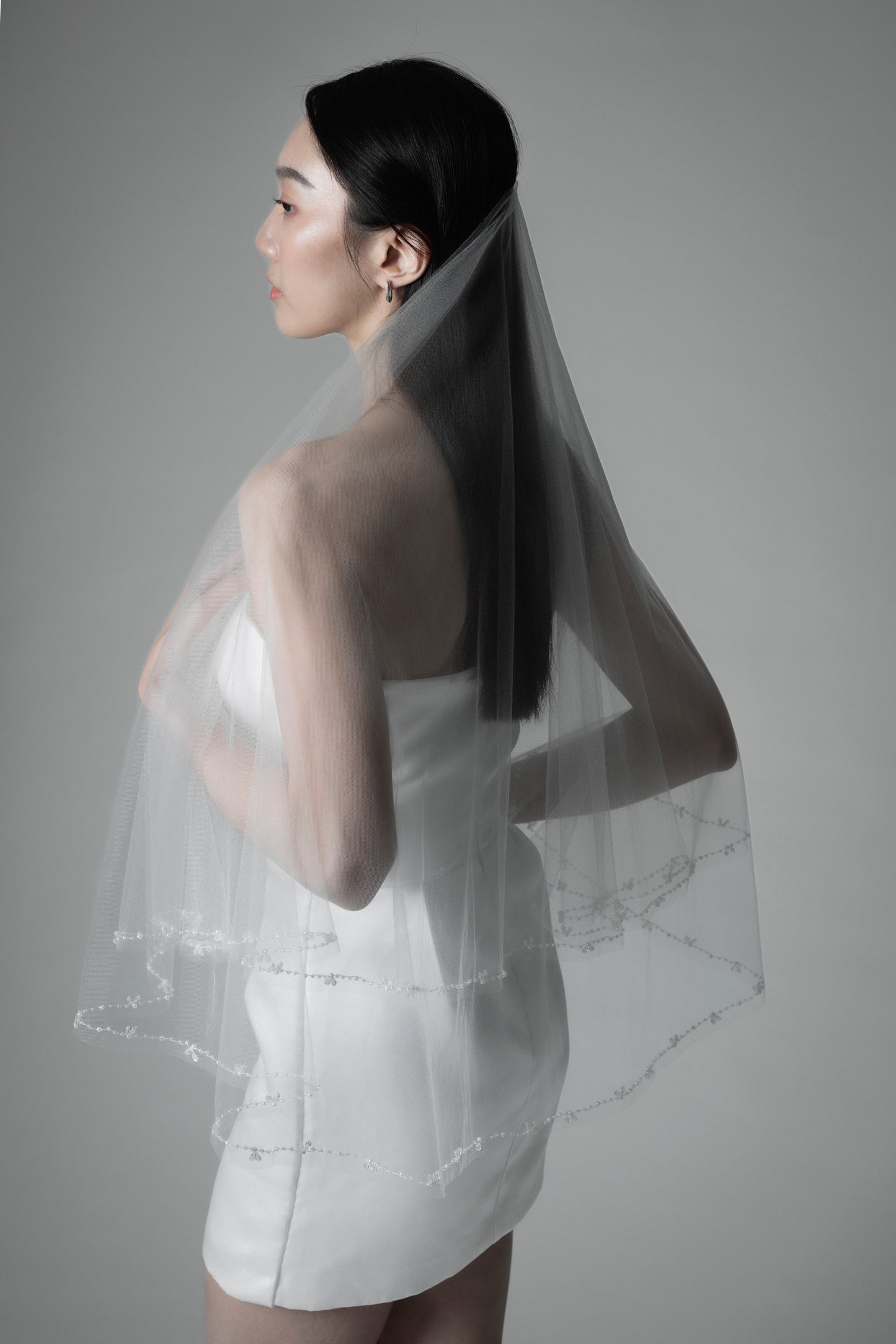 Crystal Beaded Veil