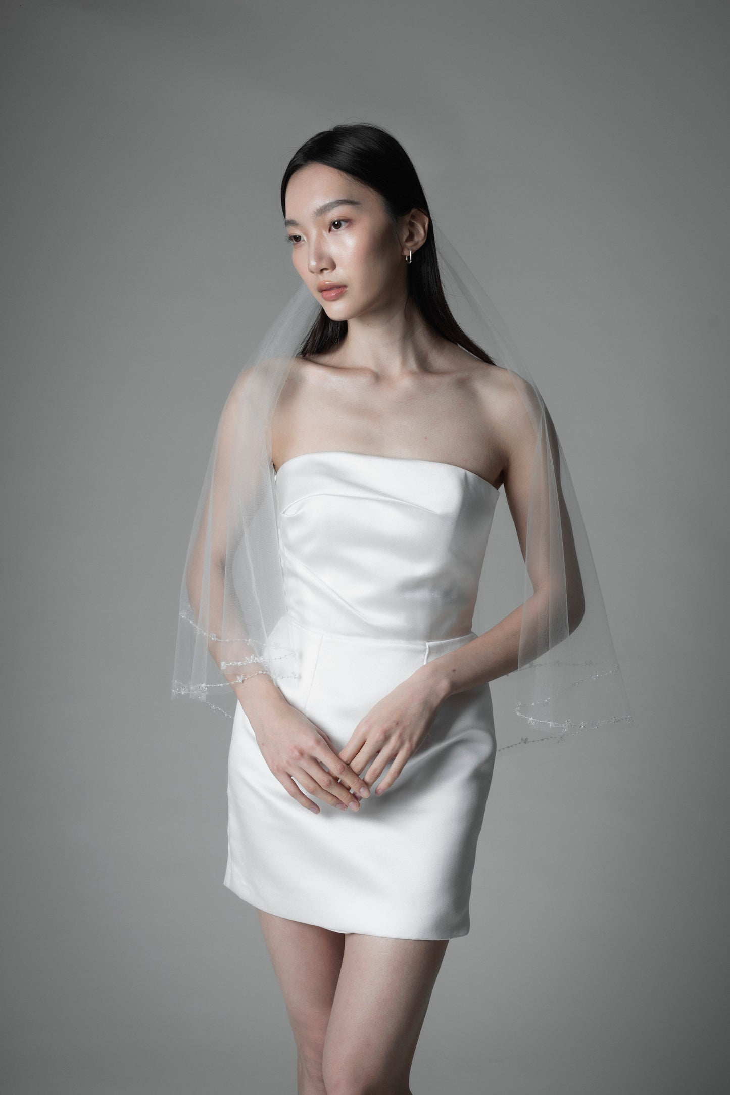 Crystal Beaded Veil