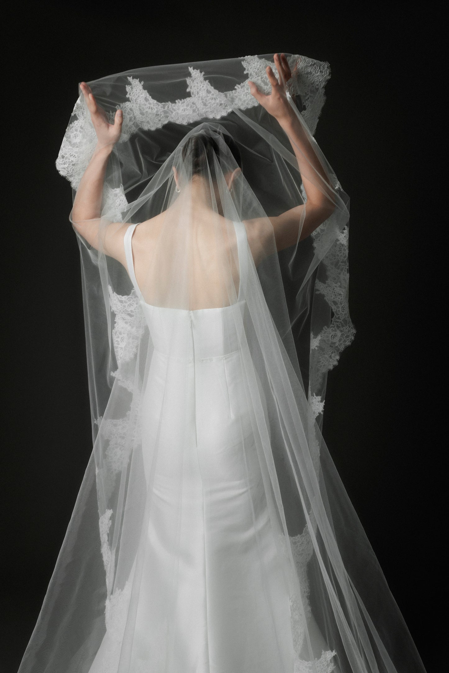 Elizabeth Scallop Lace Veil