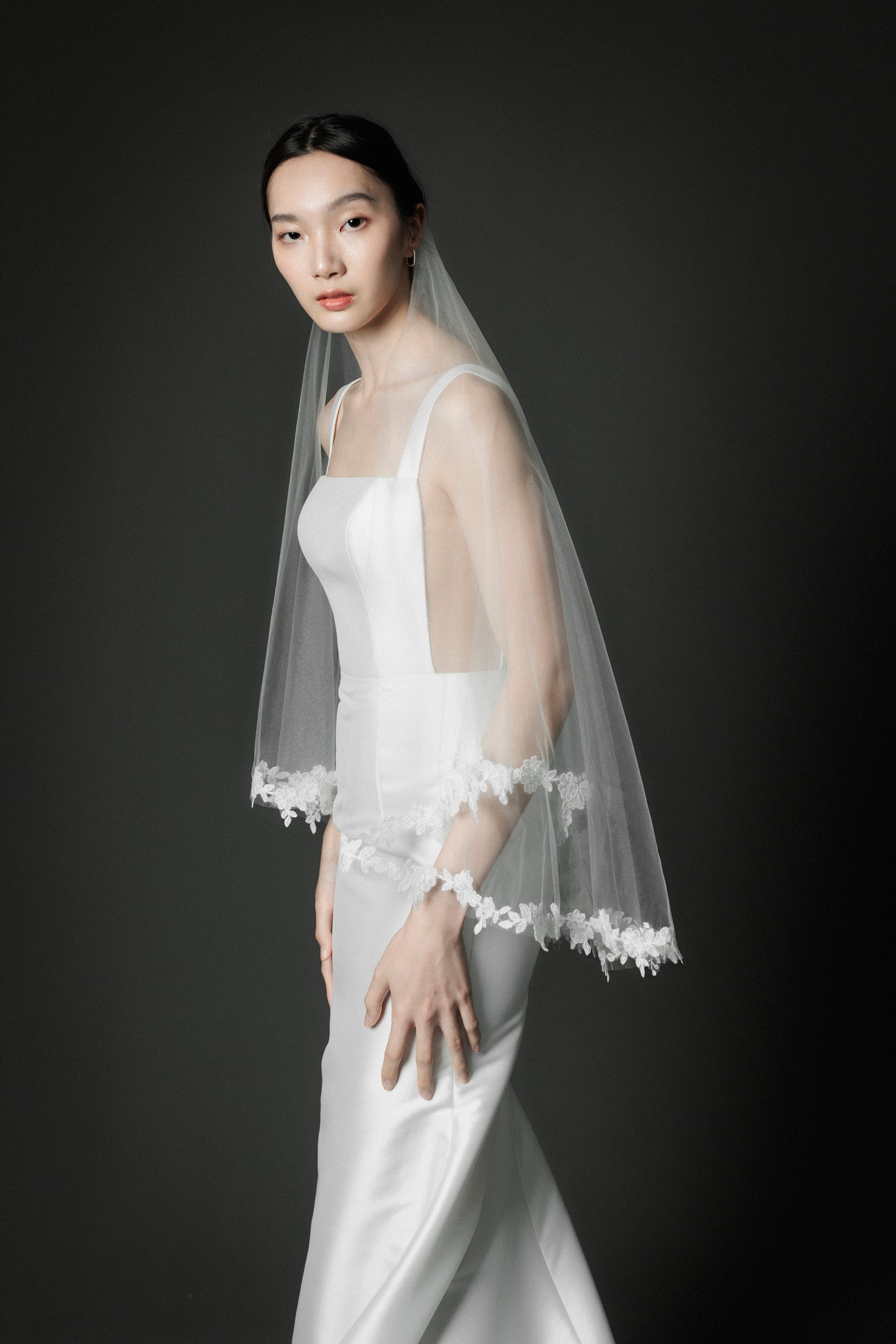 Ophelia Cord Lace Veil