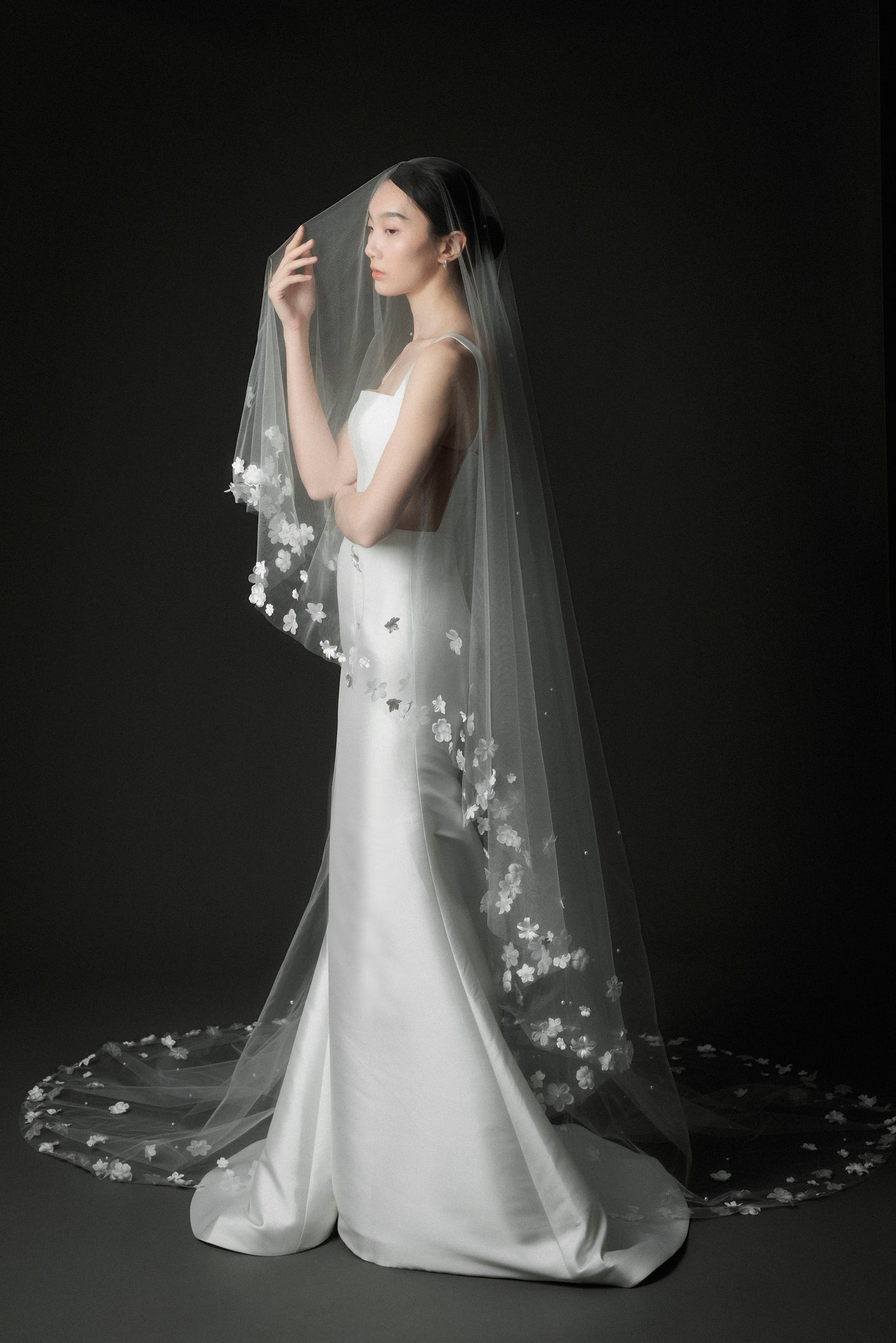 Gardenia Veil with Pearls