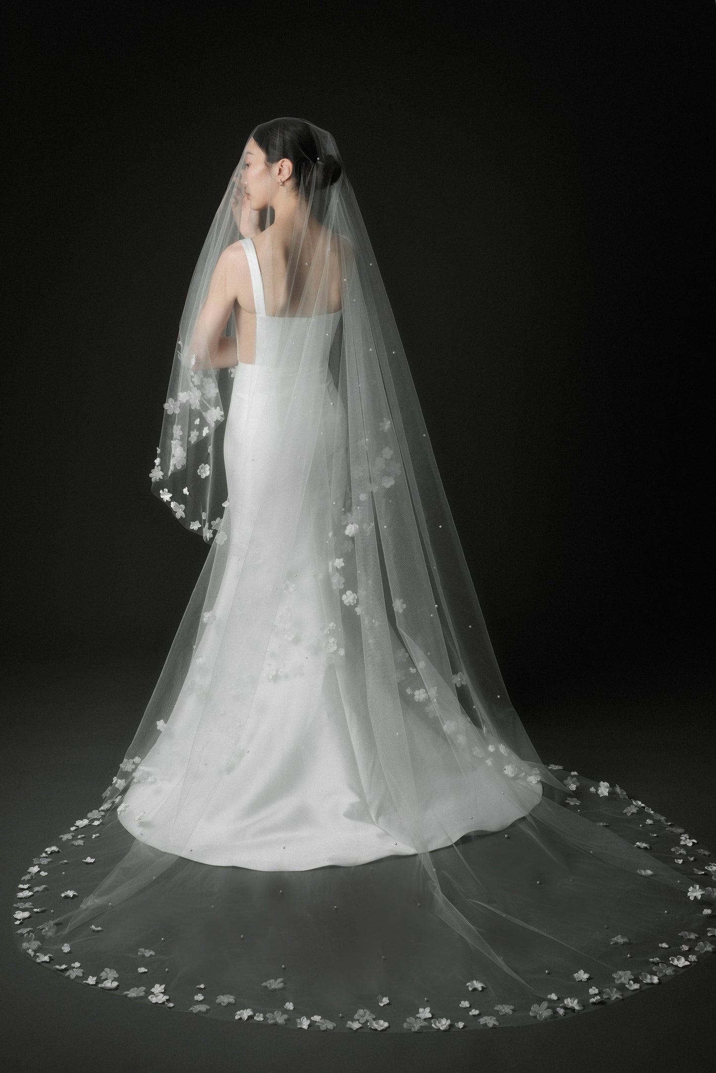 Gardenia Veil with Pearls