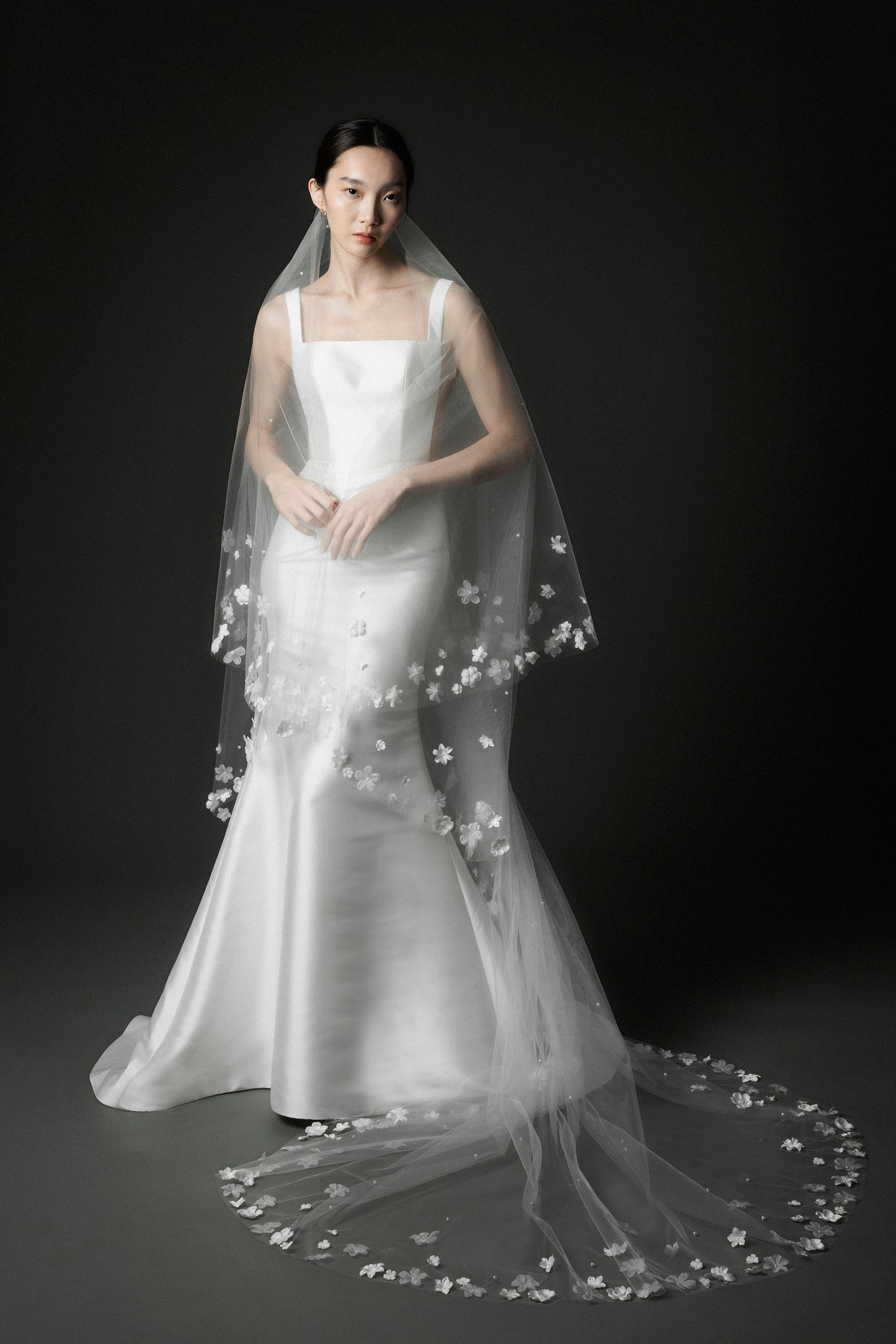 Gardenia Veil with Pearls