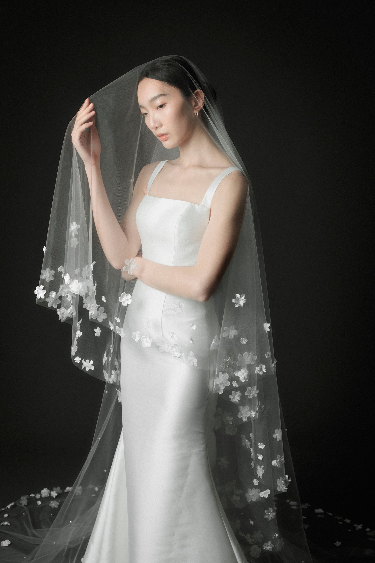 Gardenia Veil with Pearls