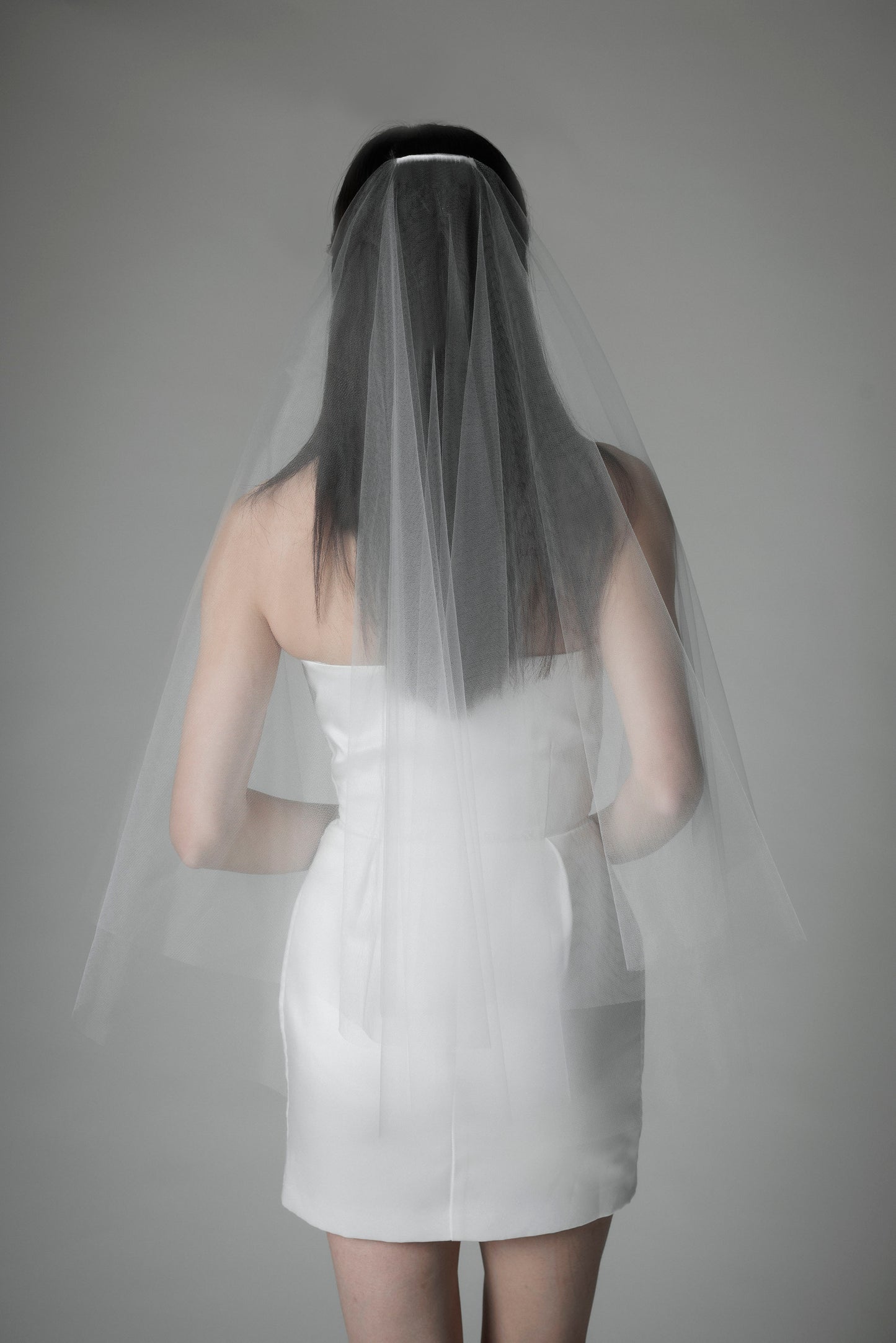 Drop veil - Hip Length 160 (in stock)