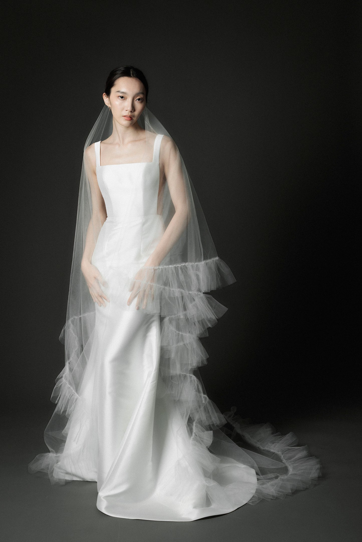 Frill Tulle Illusion Veil
