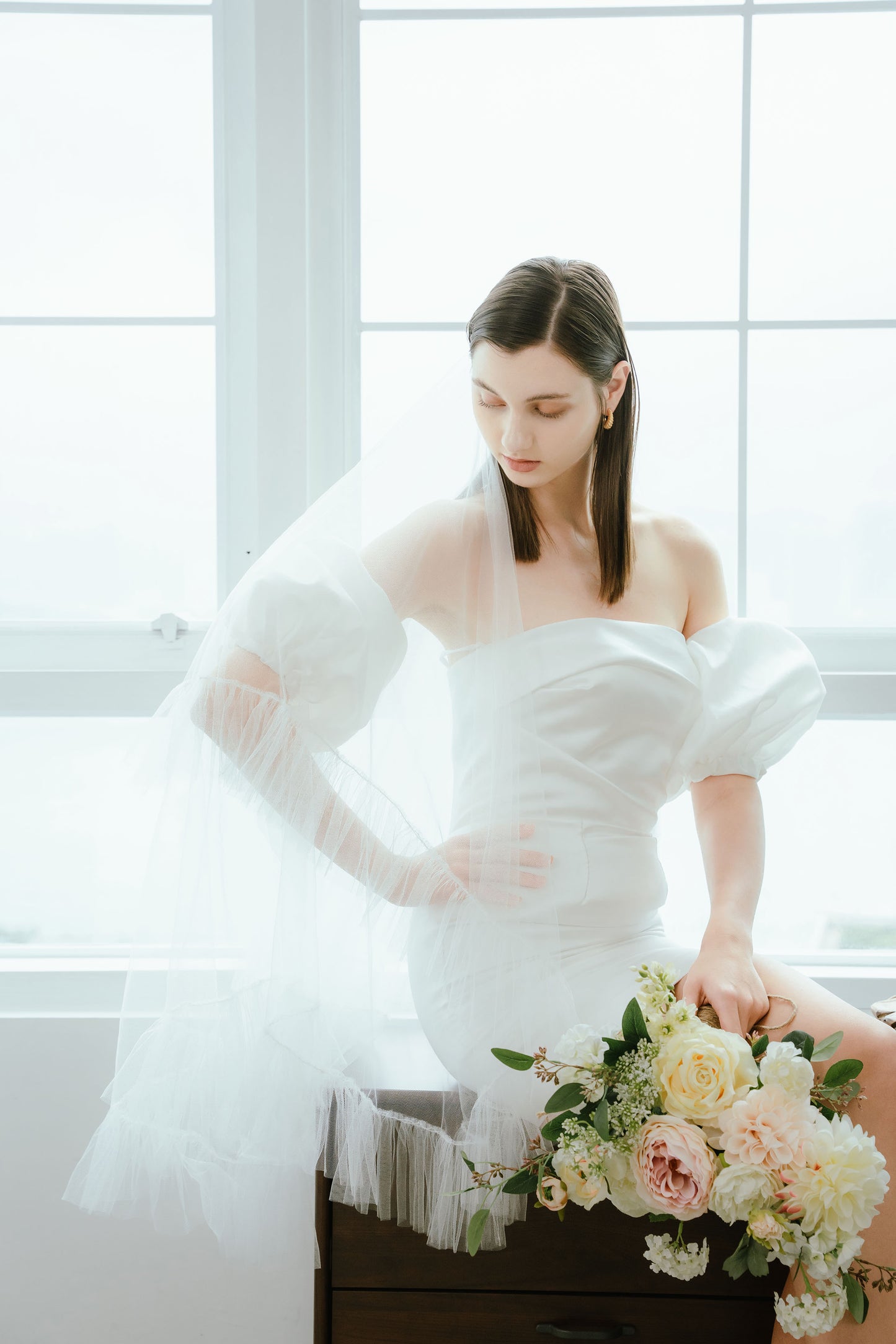 Frill Tulle Illusion Veil