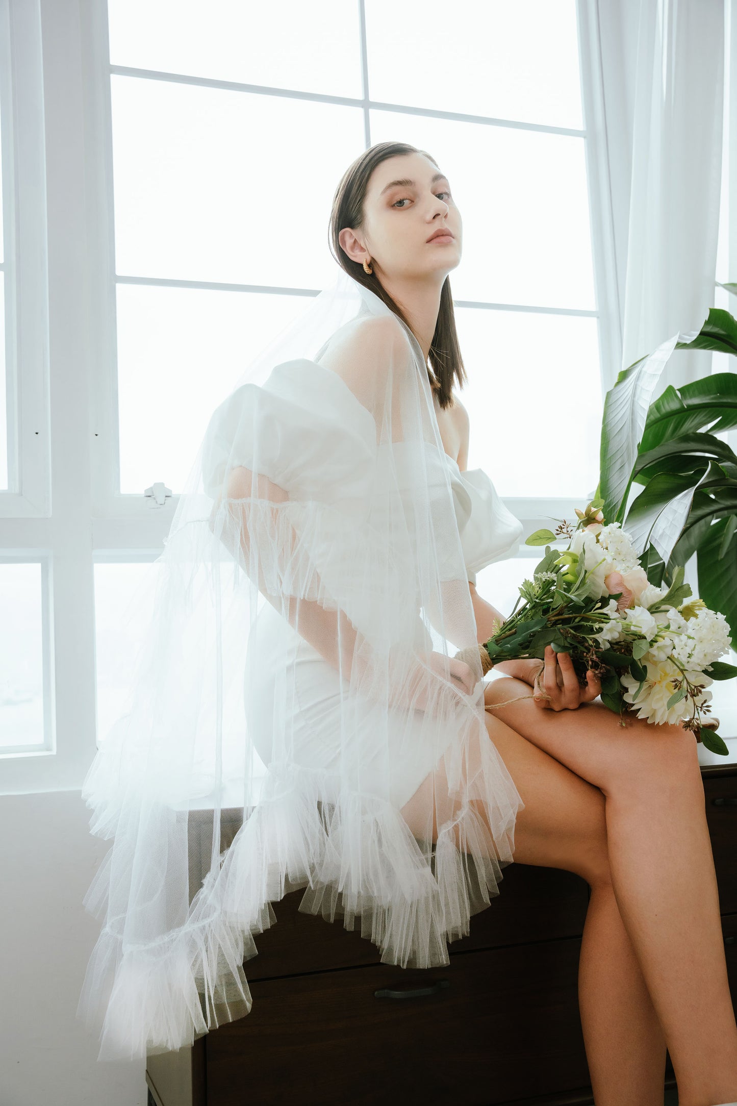 Frill Tulle Illusion Veil