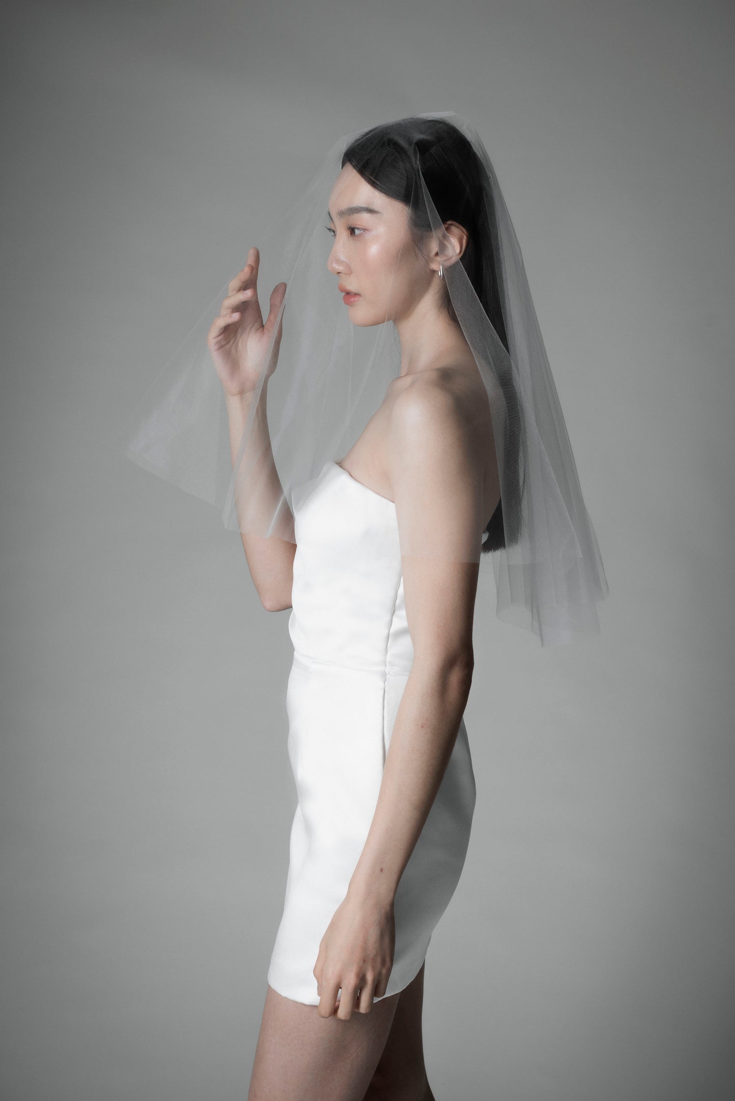 Drop veil - Waist Length 130 (in stock)