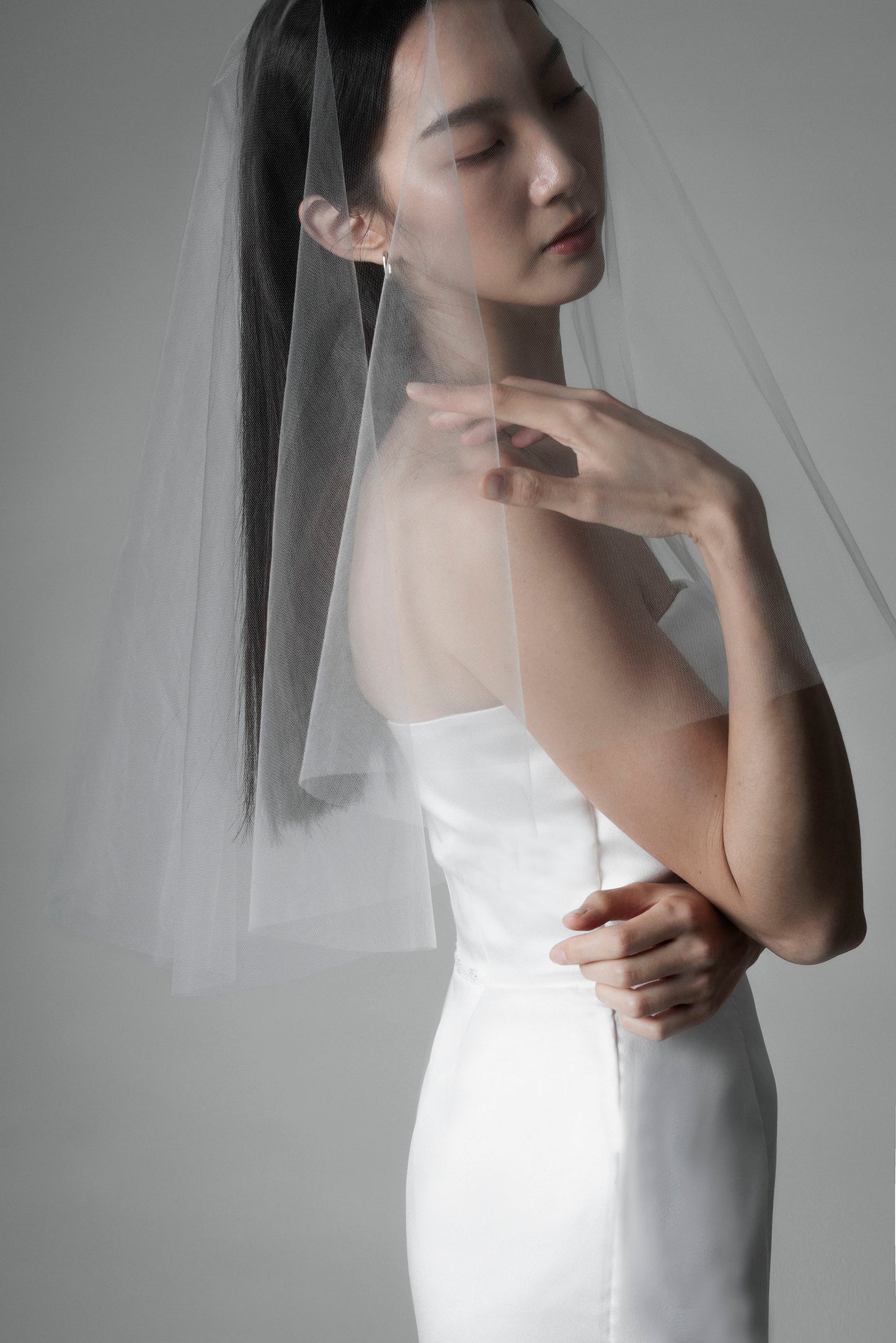 Drop veil - Waist Length 130 (in stock)