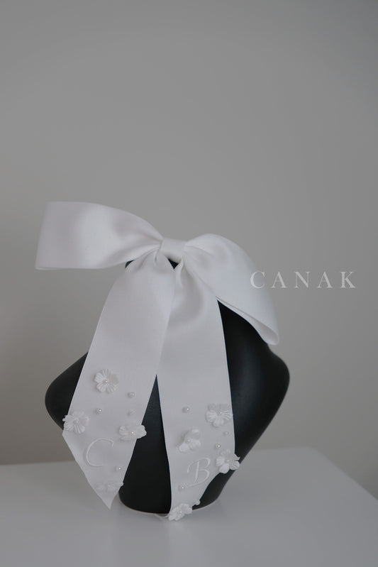 Floral Bow Hair Clip