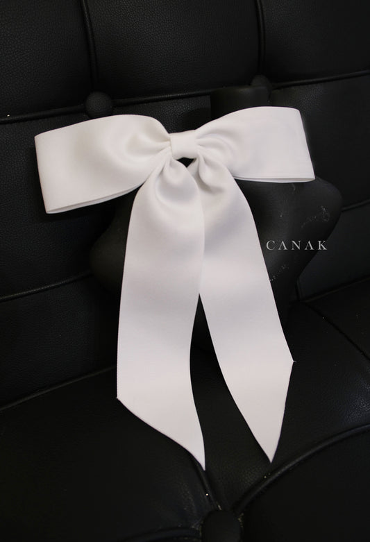 Satin Bow Hair Clip (in stock)