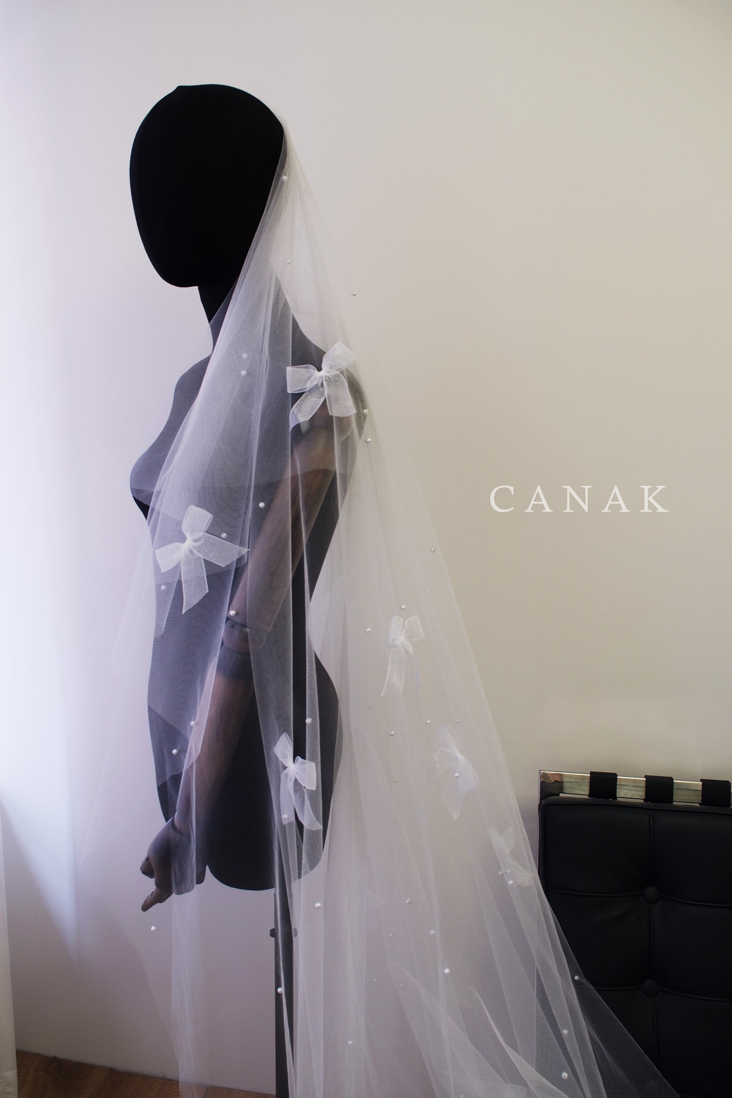 Amélie Organza Ribbon Veil (made to order)