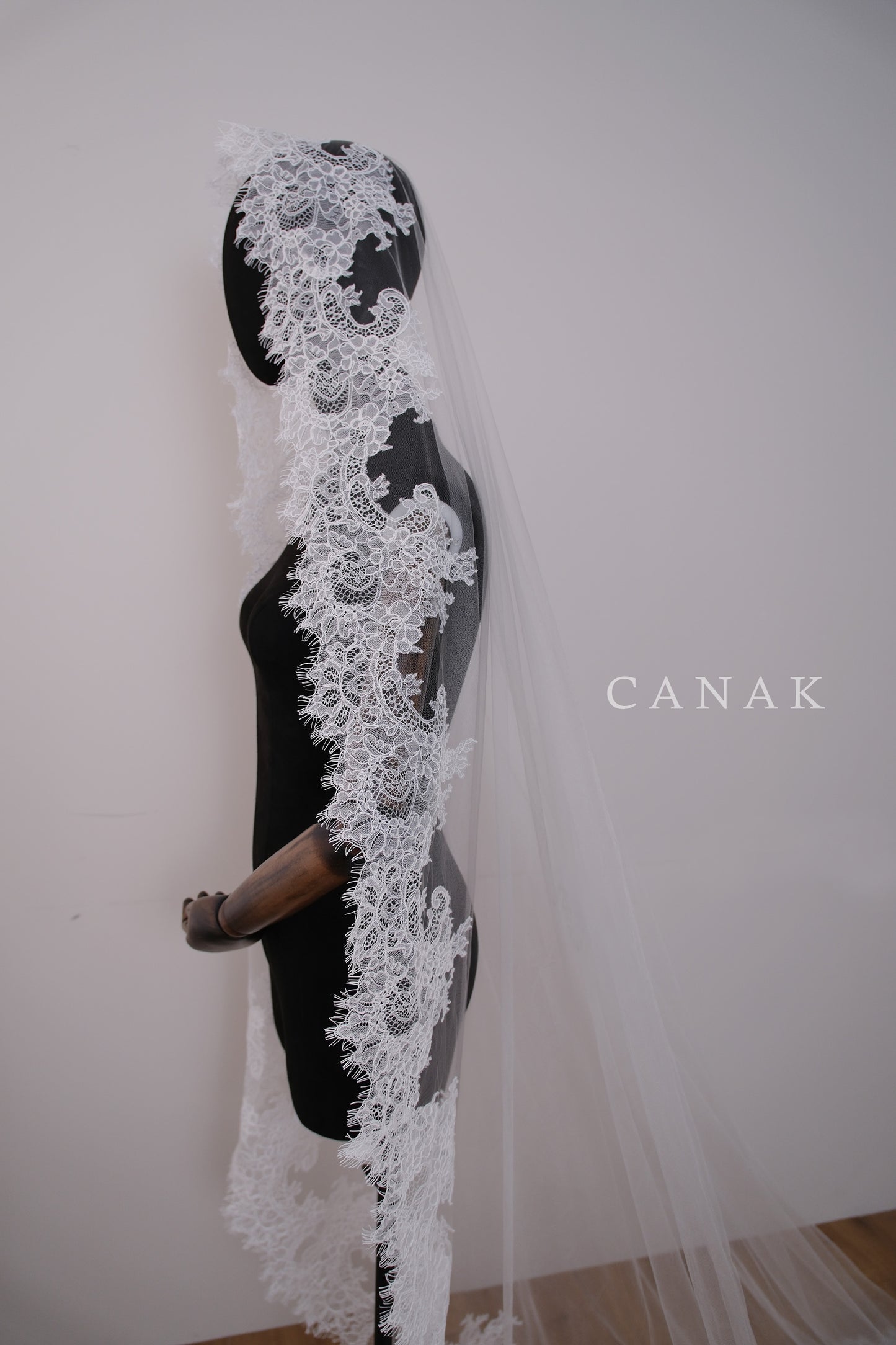 Aurelia Lace Veil (made to order)
