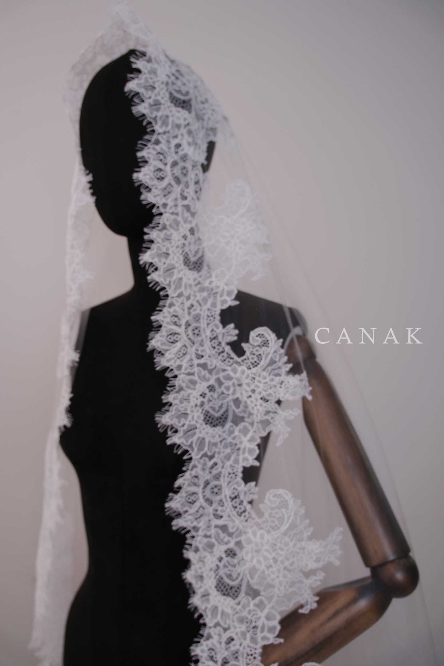 Aurelia Lace Veil (made to order)