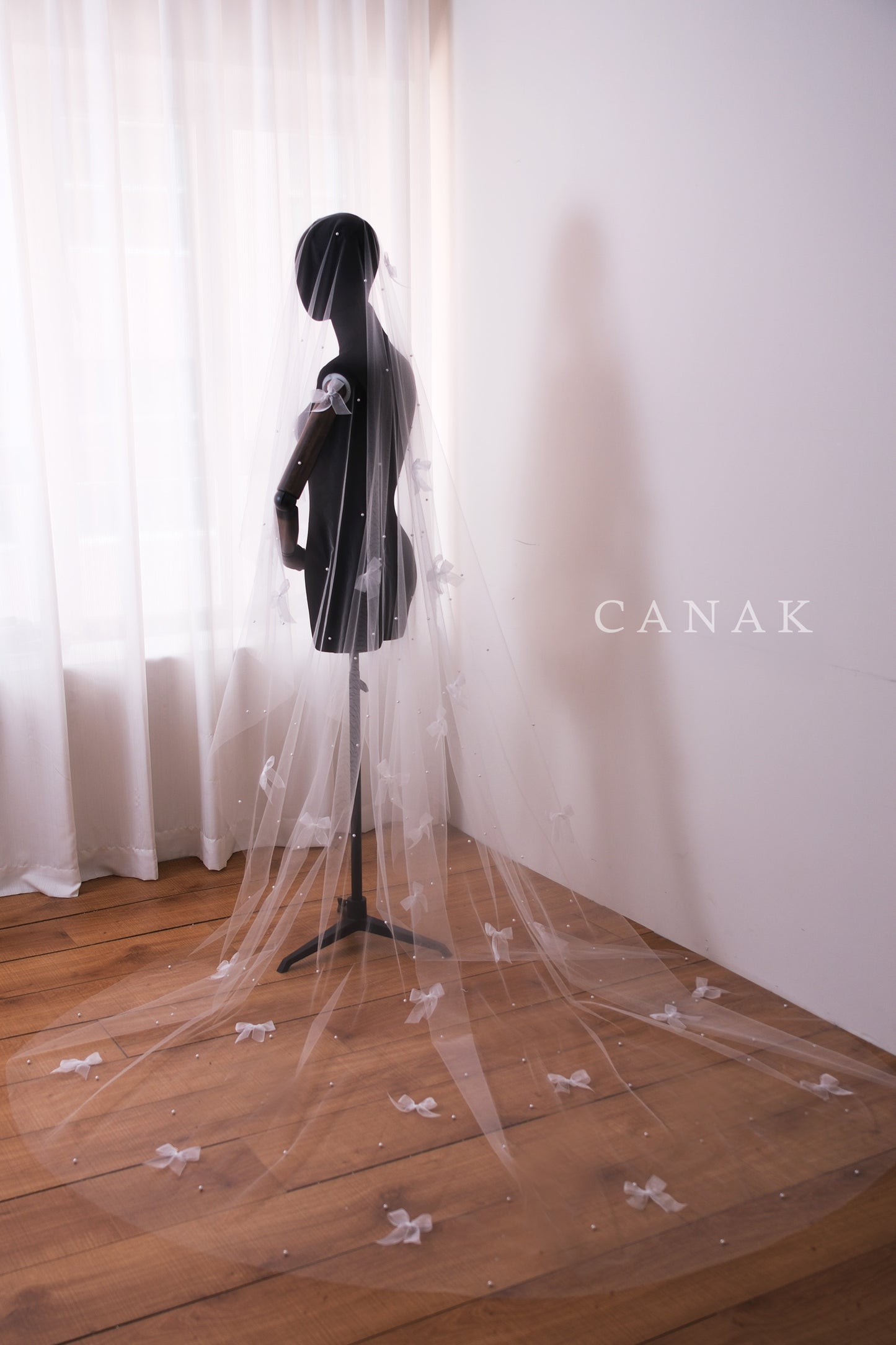 Amélie Organza Ribbon Veil (made to order)