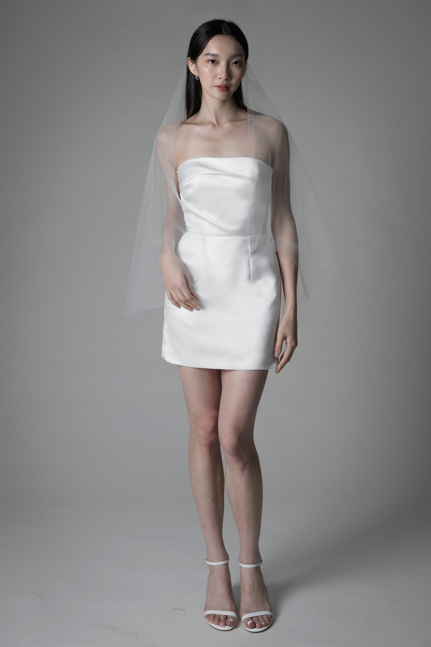 Drop Veil - Fingertip length 180 (in stock)