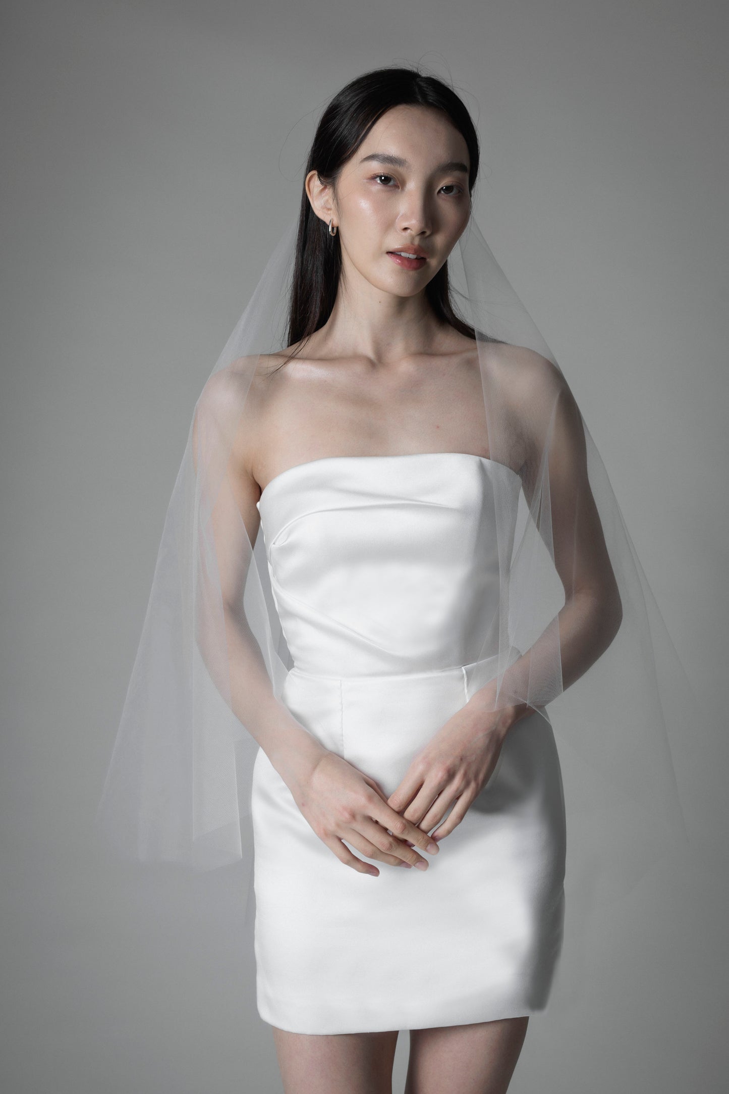 Drop Veil - Fingertip length 180 (in stock)