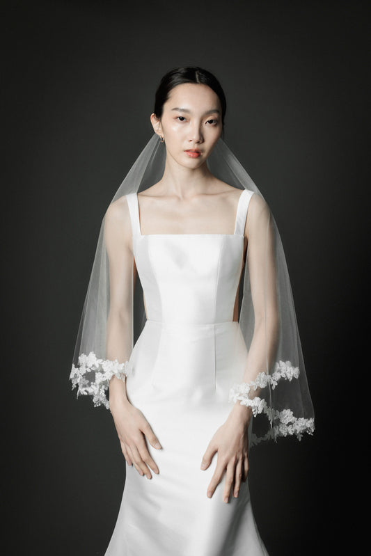 Ophelia Cord Lace Veil