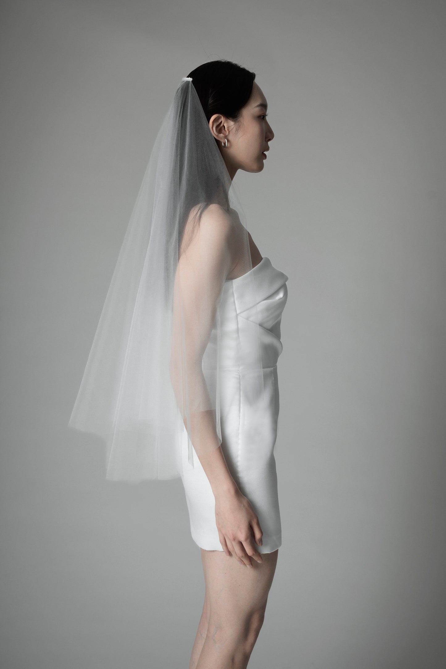 Drop veil - Hip Length 160 (in stock)