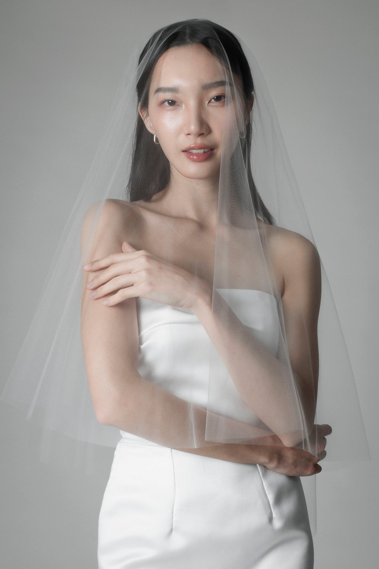 Drop veil - Hip Length 160 (in stock)