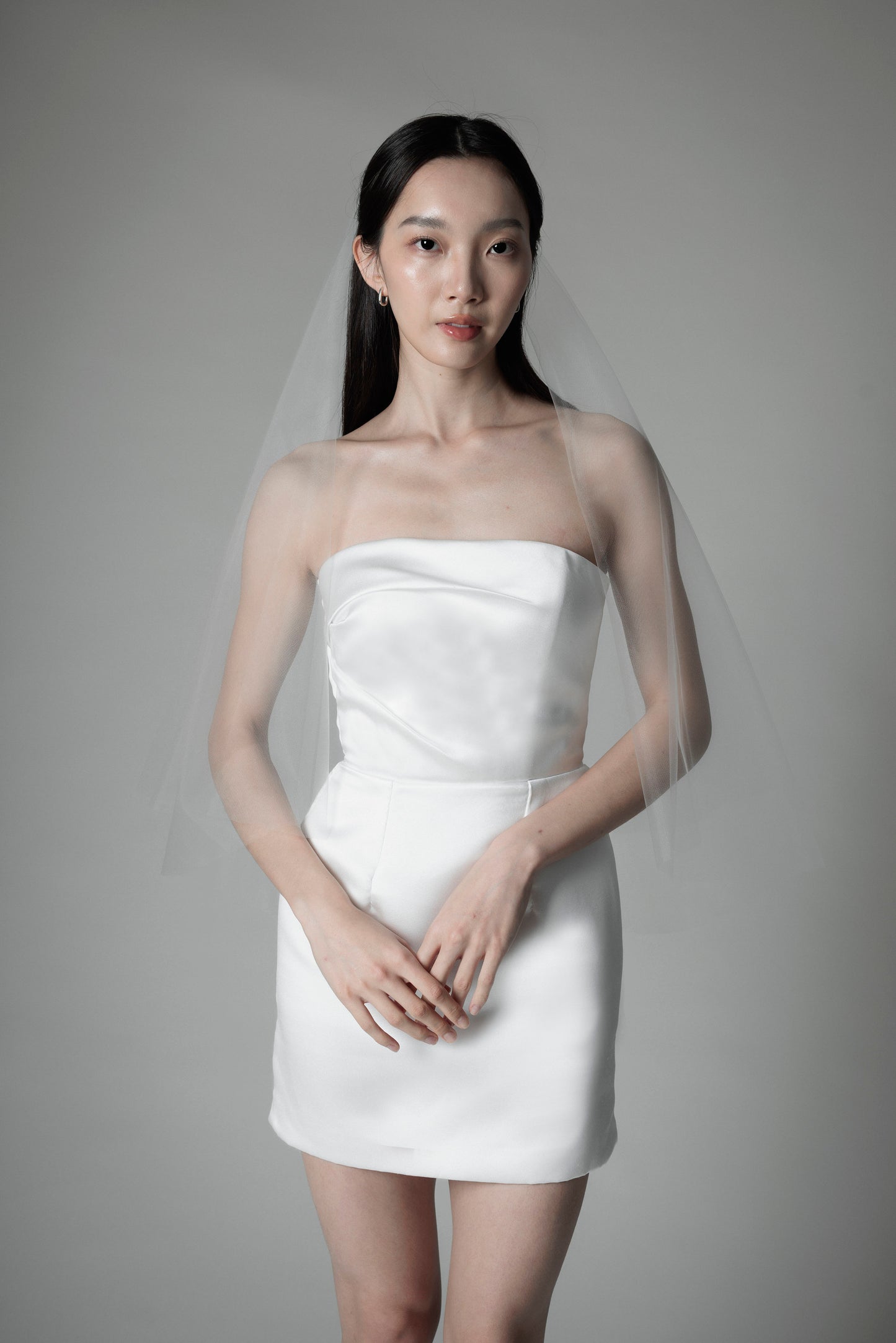 Drop veil - Hip Length 160 (in stock)