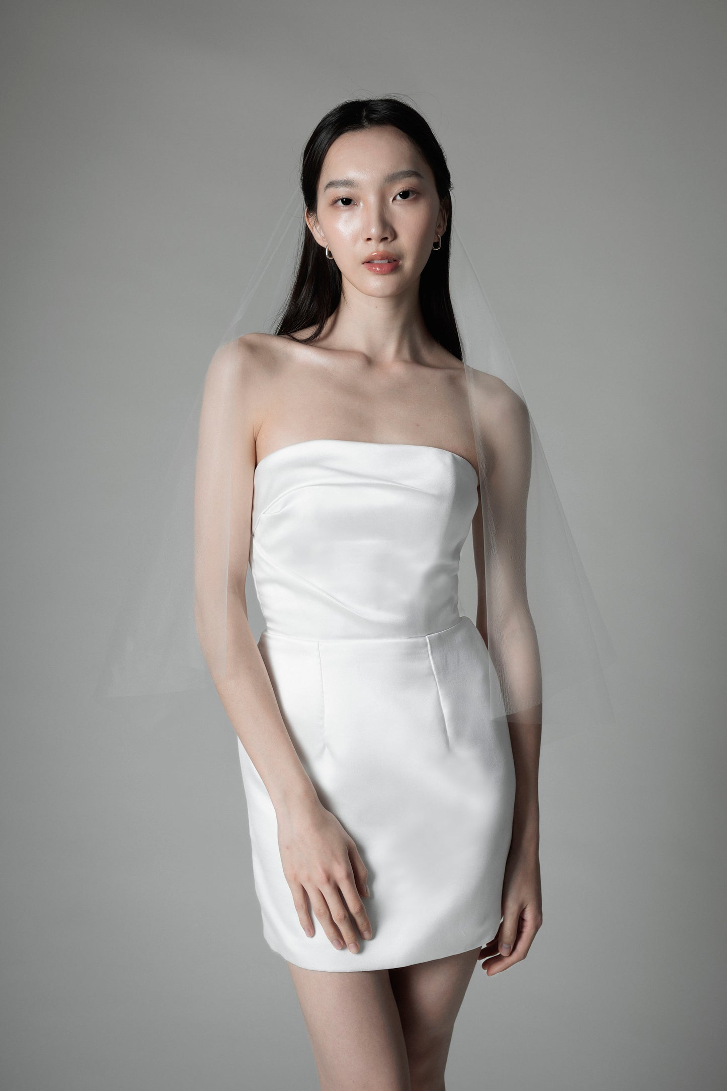 Drop veil - Hip Length 160 (in stock)