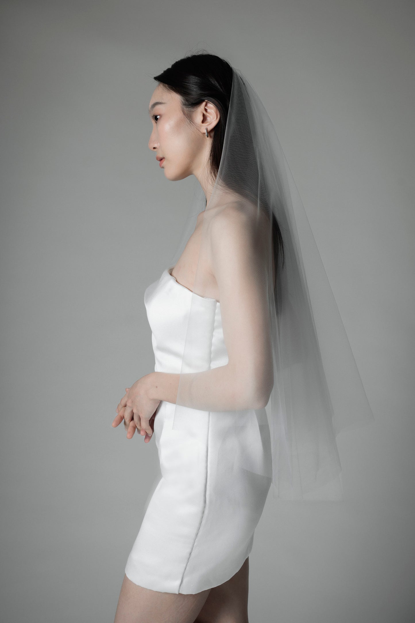 Drop veil - Hip Length 160 (in stock)